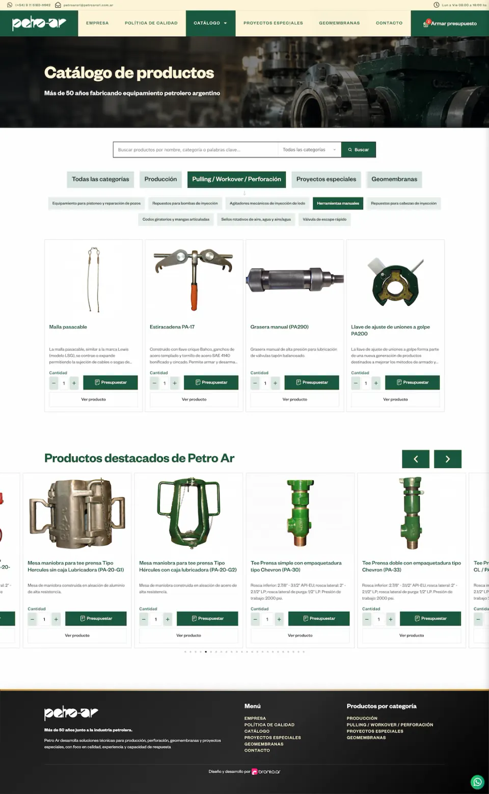 Captura completa de PetroAr SRL